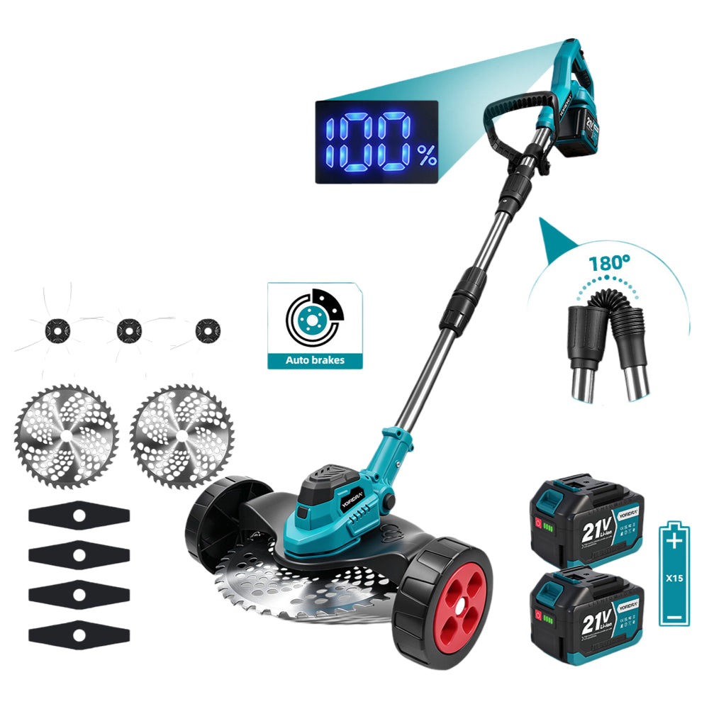 9 Inch Brushless Cordless Grass Trimmer Kit