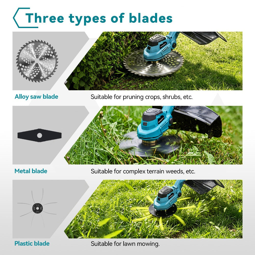 9 Inch Brushless Cordless Grass Trimmer Kit