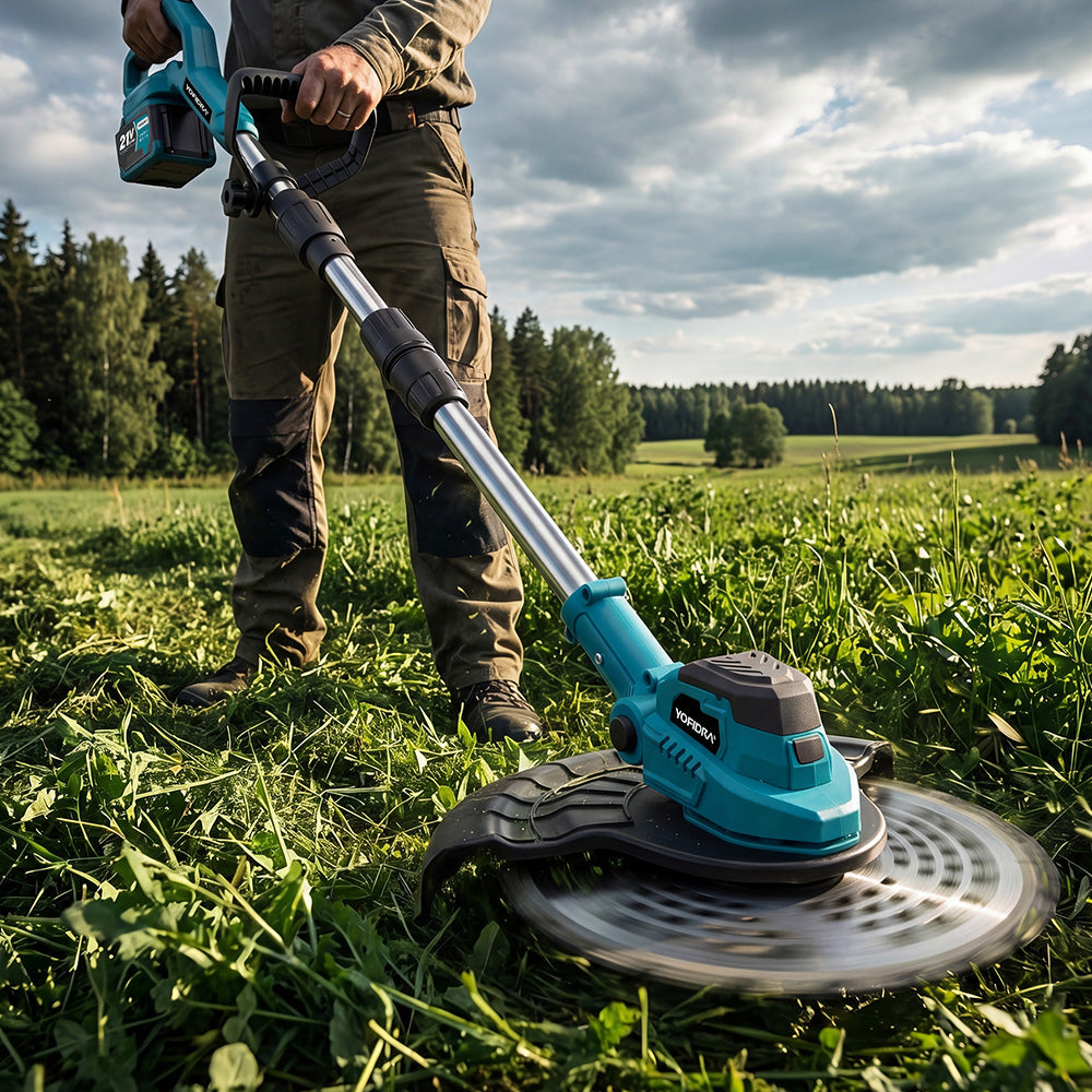9 Inch Brushless Cordless Grass Trimmer Kit