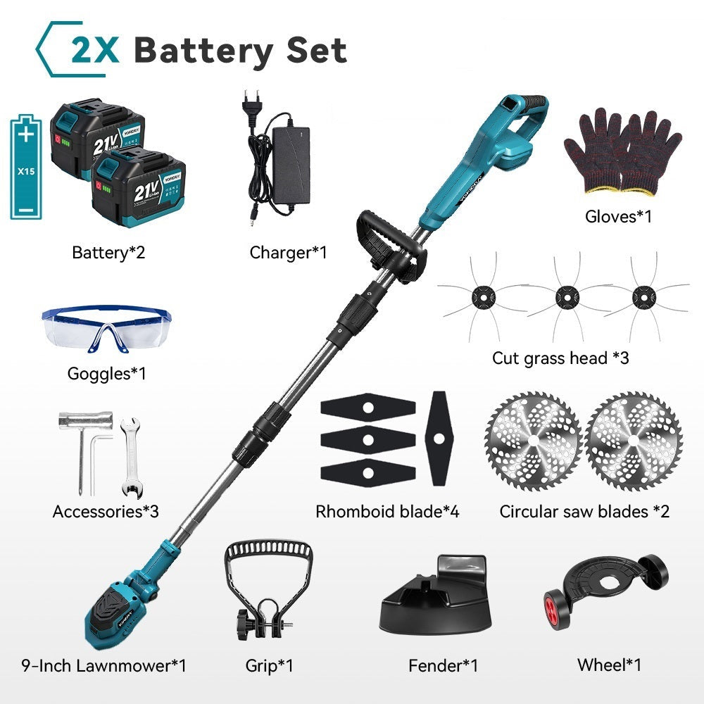 9 Inch Brushless Cordless Grass Trimmer Kit