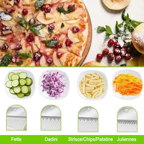 Multifunctional fruit and vegetable slicer