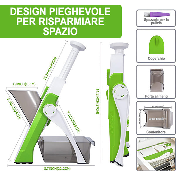 Multifunctional fruit and vegetable slicer
